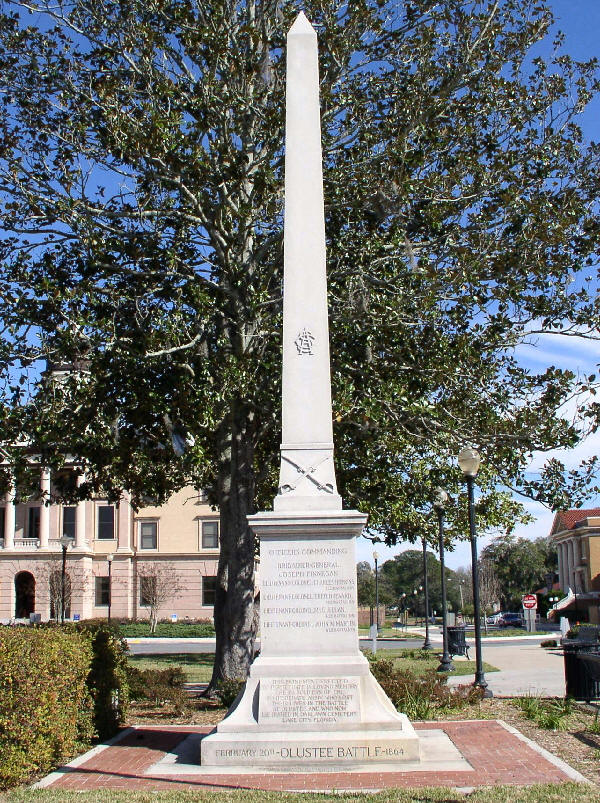 Olustee Battle monument, Lake City, FL – photo courtesy waymarking.com