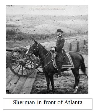 Sheman in front of Atlanta